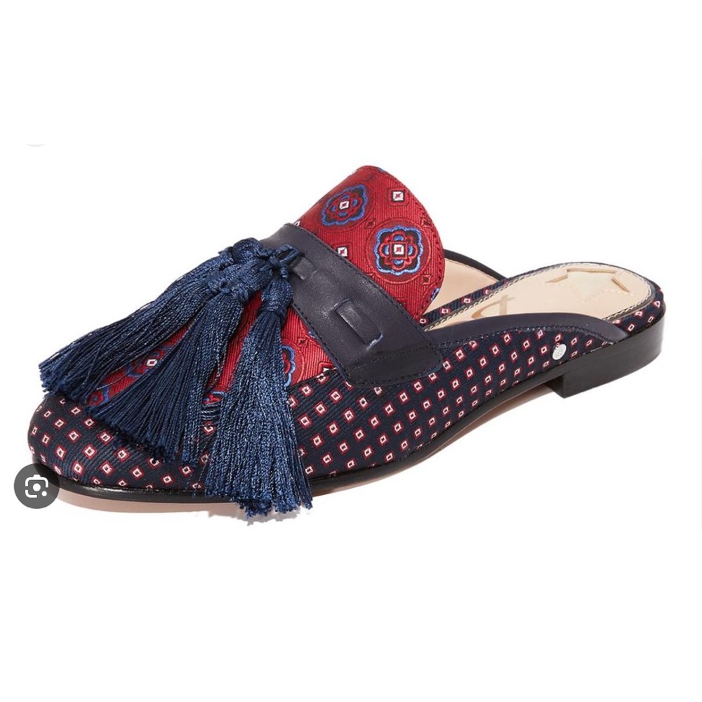 Stylish Red and Blue Women's Slip-On Shoes